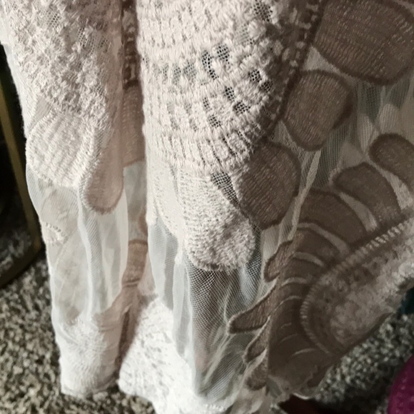 Summer Bohemian Swim Cover Up Natural Textured LIKE NEW FINAL SALE Med - Picture 9 of 9